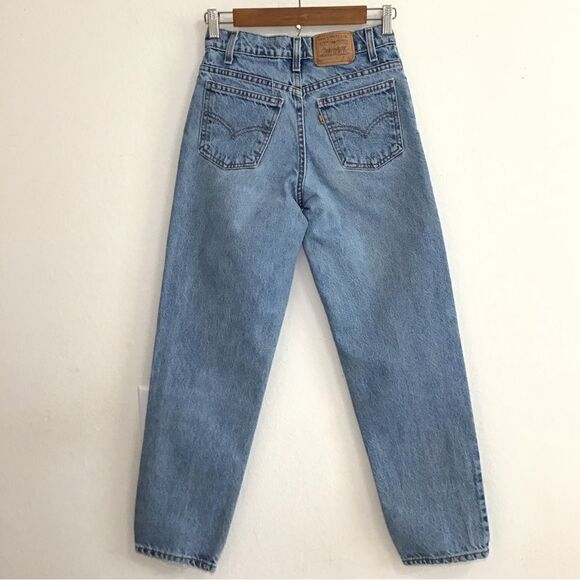 Levi’s Jeans 550 Orange Tab Vintage Mom High Waist Straight Leg Size 27 X 28 - Picture 14 of 14